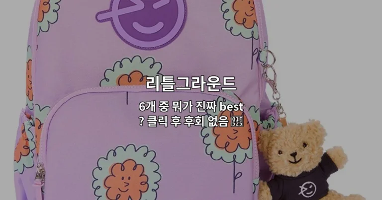 리틀그라운드 6개 제품 중 최고의 상품을 비교 소개하는 썸네일 이미지